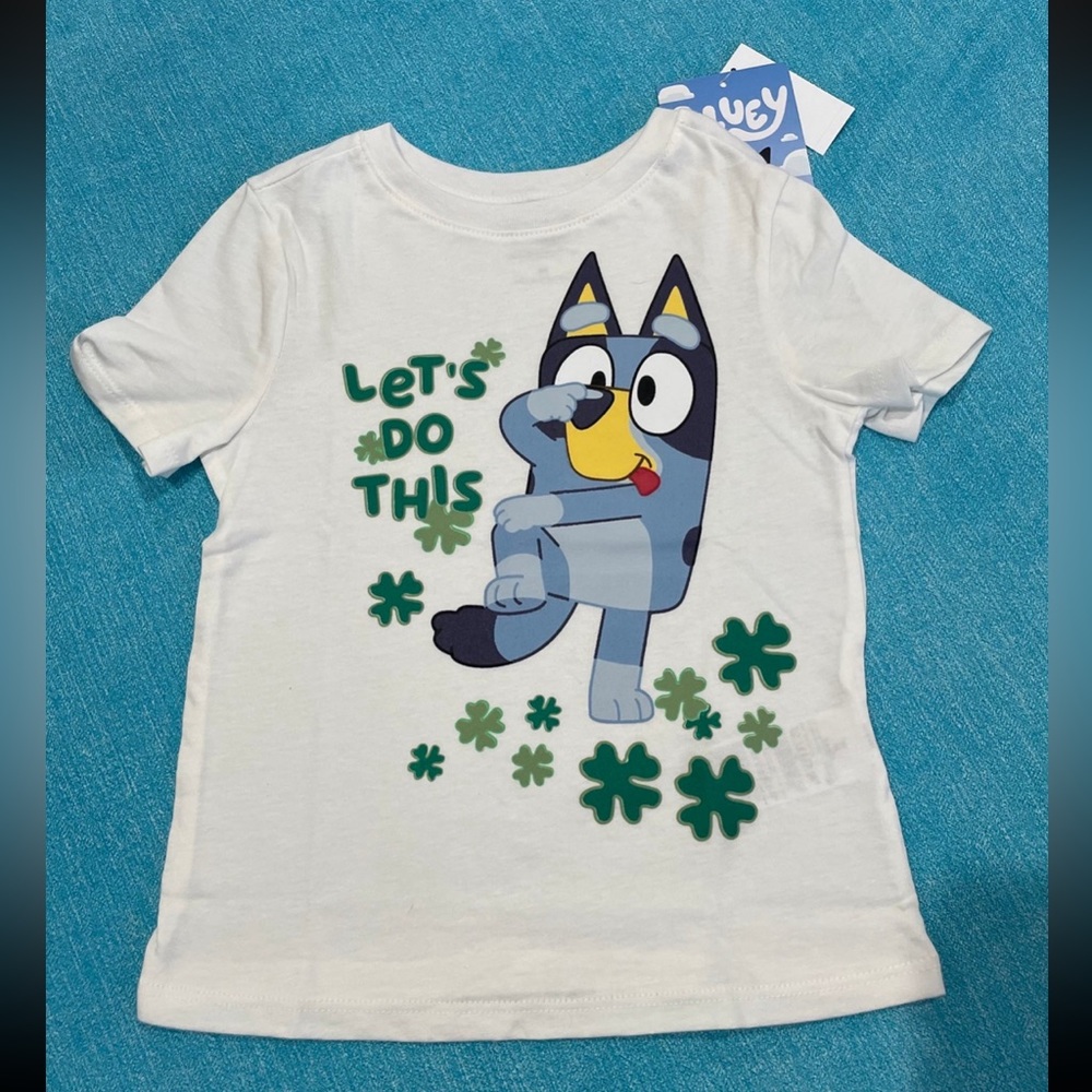 Bluey St Patrick’s day toddler shirt